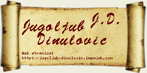 Jugoljub Dinulović vizit kartica